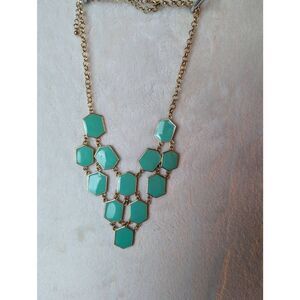 *Amrita Singh designer turquoise enamel necklace